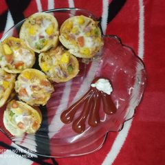 Pizza cups A picture of Pizza cups.