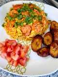 Arroz con camarones