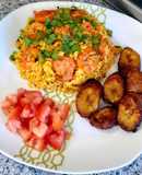Arroz con camarones