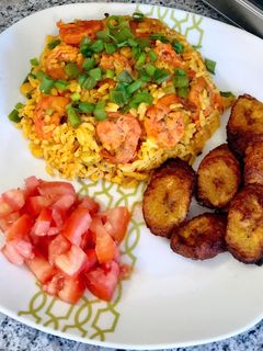 Una foto de Arroz con camarones
