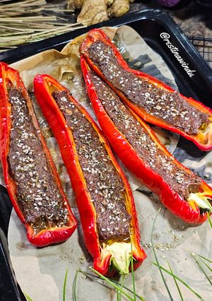 Foto resep Stuffed Peppers (Cabe Italy Panggang Isi Daging)