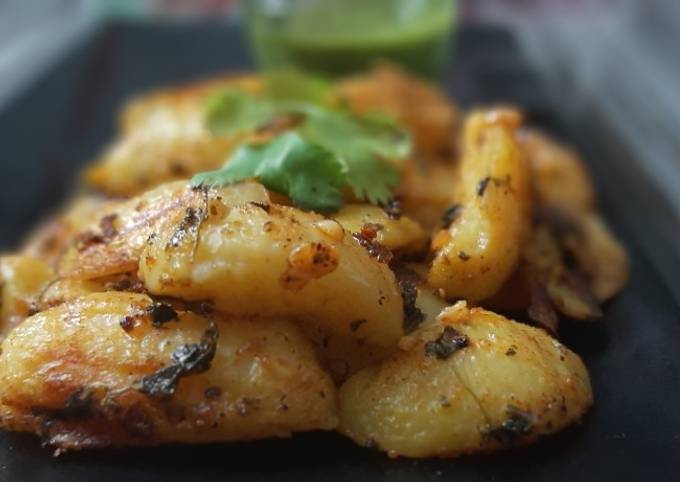 Grilled Garlic Potato