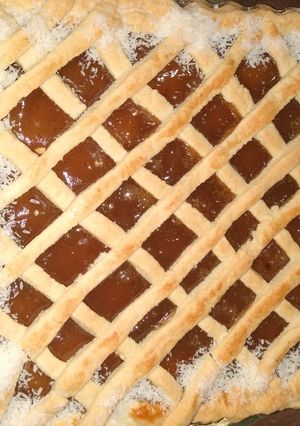 Una foto de Pasta frola de dulce de batata😋