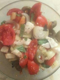 Olasz mediterrán saláta recept fotója