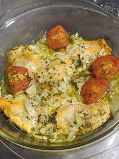 Una foto de Truchas al horno