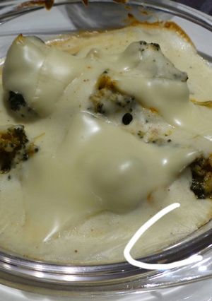 Una foto de Brócoli con bechamel