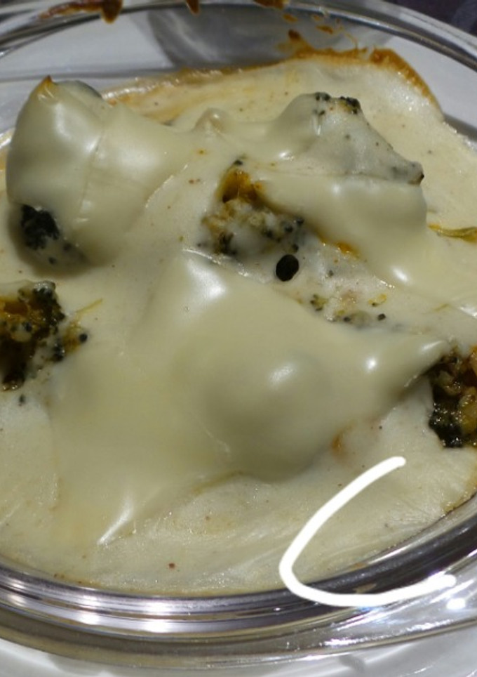 Una foto de Brócoli con bechamel