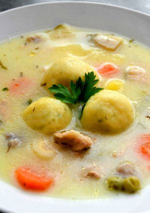 Nyírségi gombócleves recept Timitől recept fotója