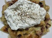 Une photo de gnocchi mozzarella