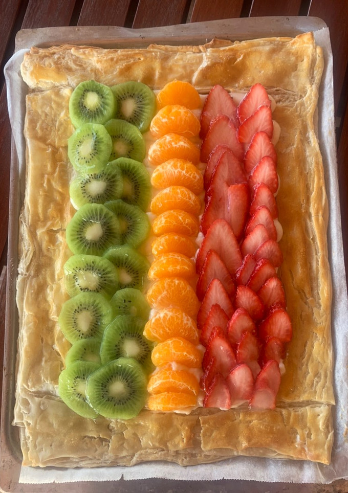 Una foto de Hojaldre casero