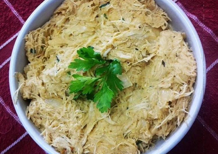 Frango cremoso para recheio - Tudogosreceitas