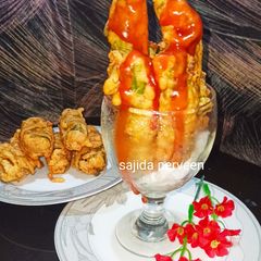 Stuffed Spinach PAKORA A picture of Stuffed Spinach PAKORA.