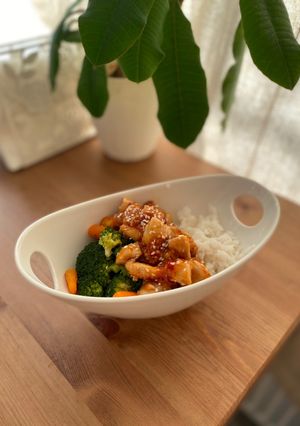 Édes savanyú csirke recept fotója