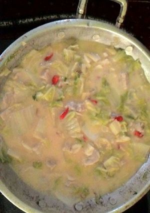 Foto resep Sayur sawi putih & tempe kuah santan