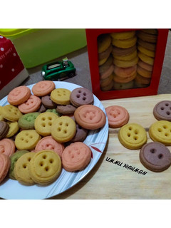 Foto resep Button Cookies (kukis kancing)