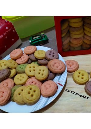 Foto resep Button Cookies (kukis kancing)