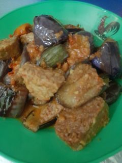 Foto resep Terong balado & tempe