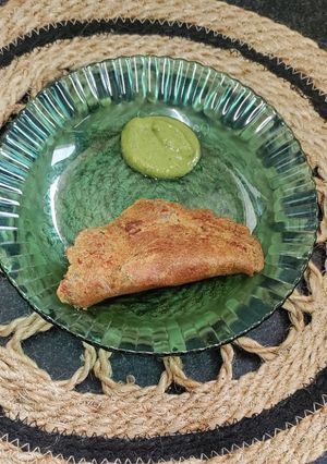 A picture of Super soft Healthy Breakfast No Fermentation Dosa(Sattu Dosa).
