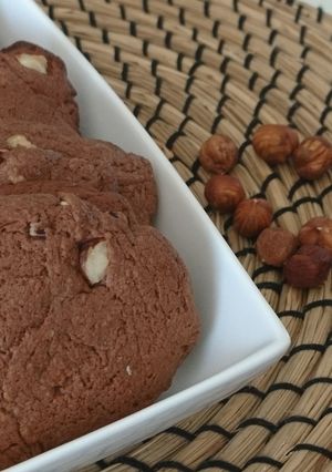 Une photo de Cookies choco noisettes healthy