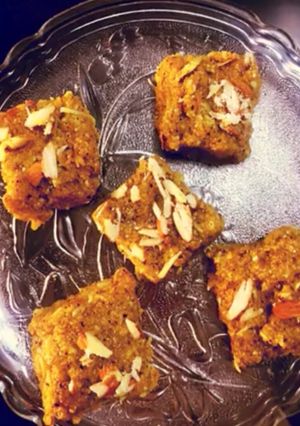 A picture of Leftover Chapati Barfi.