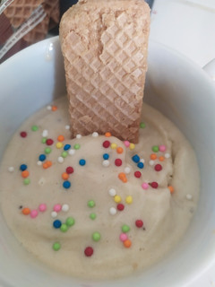 Una foto de Helado de Banano 🍌 Receta casera
