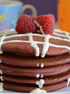A picture of Red Velvet Pancakes.