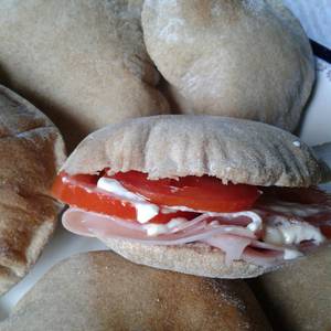 Pan Pita o Pan Árabe con harina integral