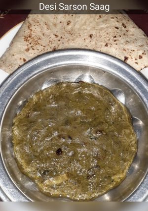 A picture of Desi Sarson Saag.