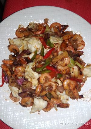 Foto resep Oseng udang pedes