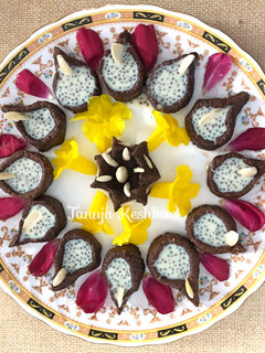A picture of Chia kheer with chocolate Dia.