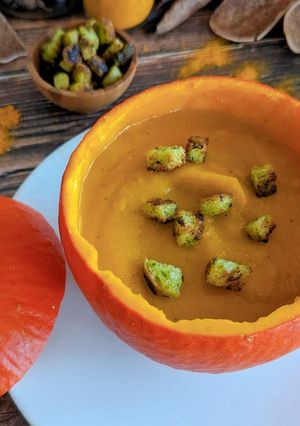 Une photo de Soupe de Potimarron : une délicieuse recette d'automne