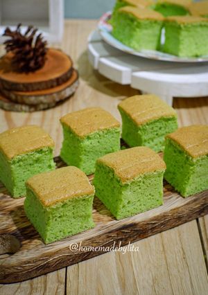 Foto resep Pandan Ogura Cake ala Tintin Rayner #homemadebylita