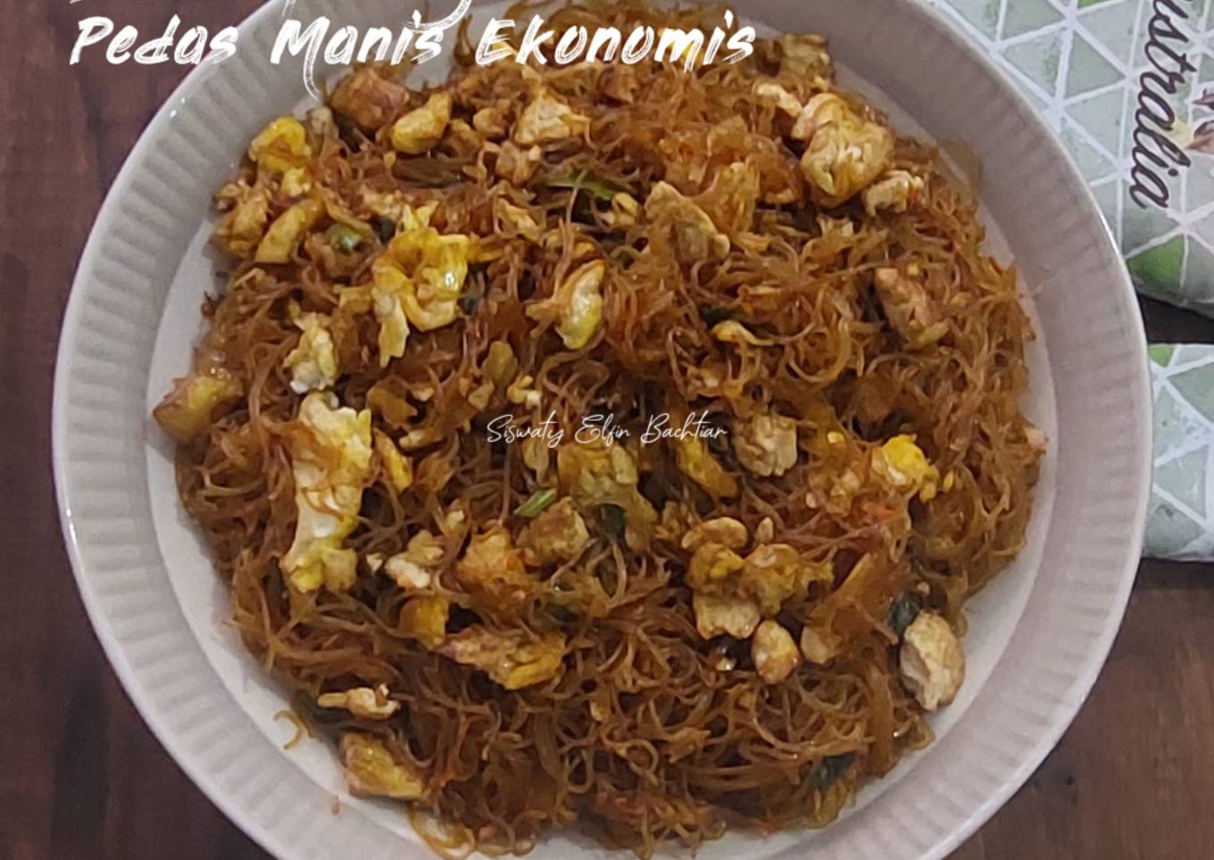 Bihun Goreng Pedas Manis Ekonomis
