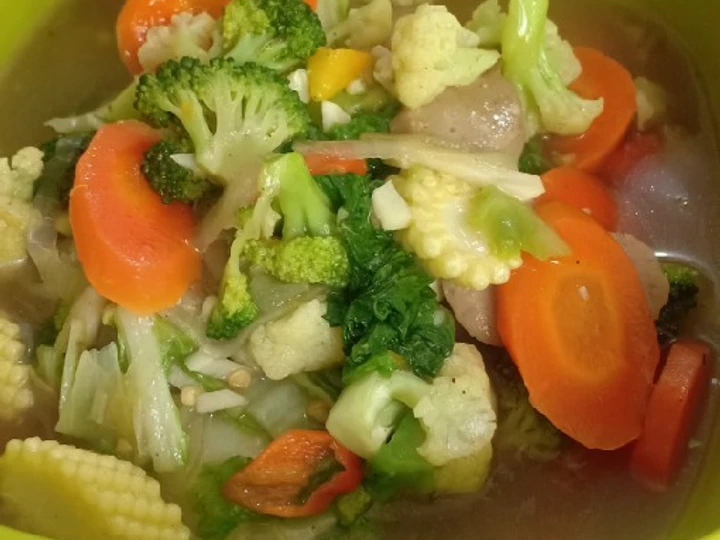 Cara Mudah Membikin Resep Capcay bakso yang Lezat Anti Ribet, Uenak Banget