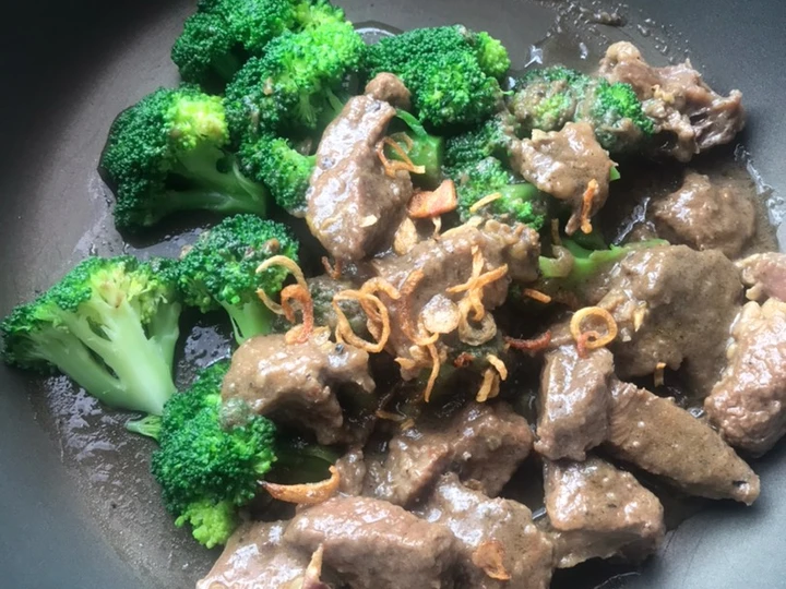 Langkah Gampang Membuat Resep Brokoli bistik sapi🥦🥩 yang Enak