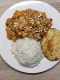 Butternut korma with mini naans