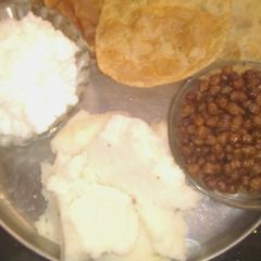 A picture of Mata rani ji ko bhog.
