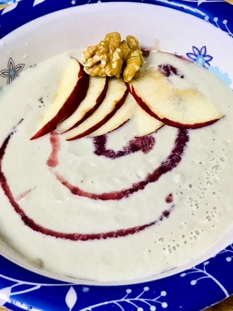 Easy Steps to Prepare Recipe Apple walnuts smoothie bowl that is Really Delicious, Delicious}