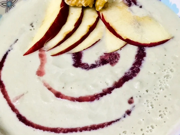 Easy Steps to Prepare Recipe Apple walnuts smoothie bowl that is Really Delicious, Delicious}