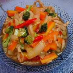 รูปของ Jamur tiram mix sayur kuah pedas 😅