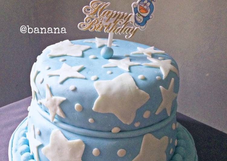 Birthday cake fondant