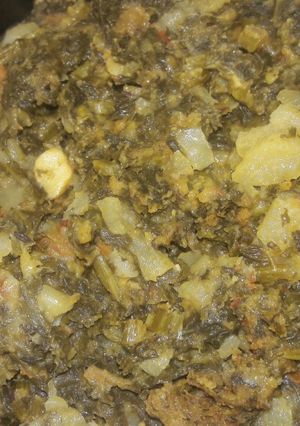 A picture of Muli bhaji.