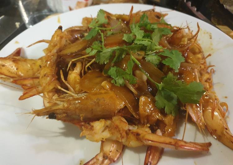 Recipe of Ultimate GRILLED PRAWN with sweet sauce