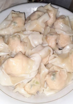 Foto resep Pangsit ayam rebus