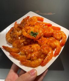 tôm chiên sốt me