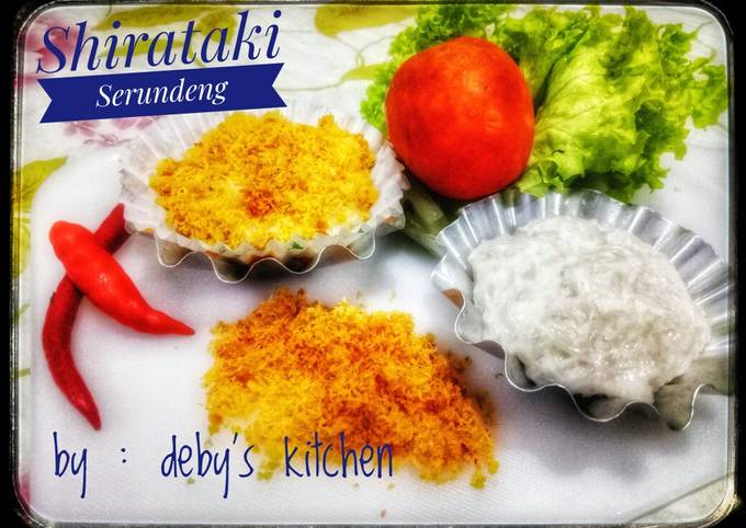 Resep membuat Ketan Shirataki Serundeng yang menggugah selera