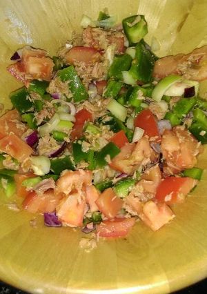 Una foto de Pipirrana con atún