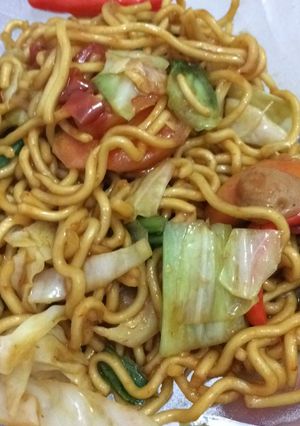Foto resep Mie Goreng Sosis Sayur