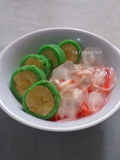 Foto resep Es Pisang Ijo versi dadar