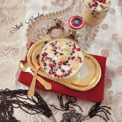 A picture of Sabudana fruit dessert.